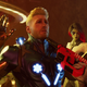 Star-Lord is held by gunpoint in a screenshot from Guardians of the Galaxy.